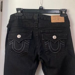 True Religion Black Ankle Stretch Skinny Jeans Size 27